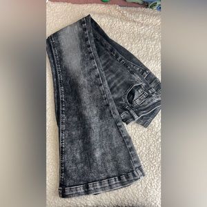 dark washed bell bottoms